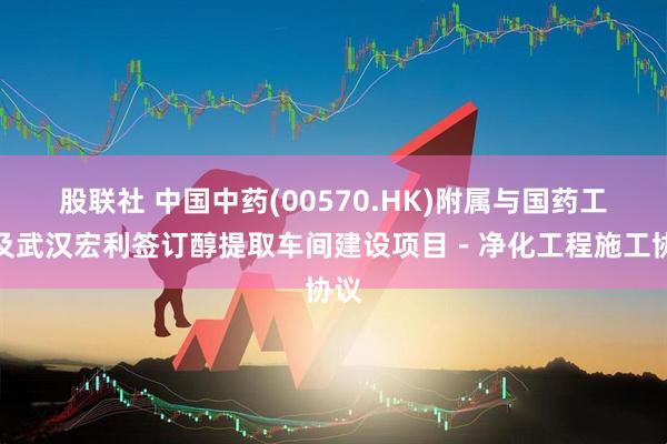 股联社 中国中药(00570.HK)附属与国药工程及武汉宏利签订醇提取车间建设项目－净化工程施工协议